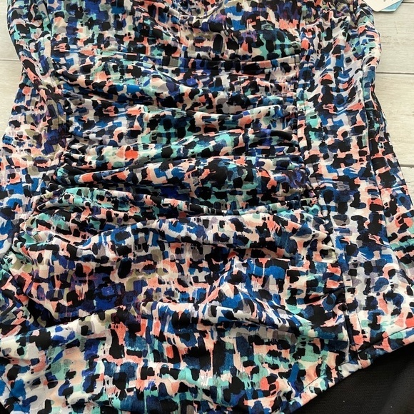 Swim Solotion Bust support shirred front tummy control one piece bathing suit 8 - Picture 12 of 12